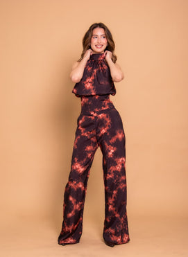 Conjunto blusa y pantalon Ivanna Burnt