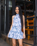 CONJUNTO BLUSA Y POLLERA INES BLUE BLOOM