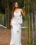 CONJUNTO BLUSA Y POLLERA MAXI LARA WHITE