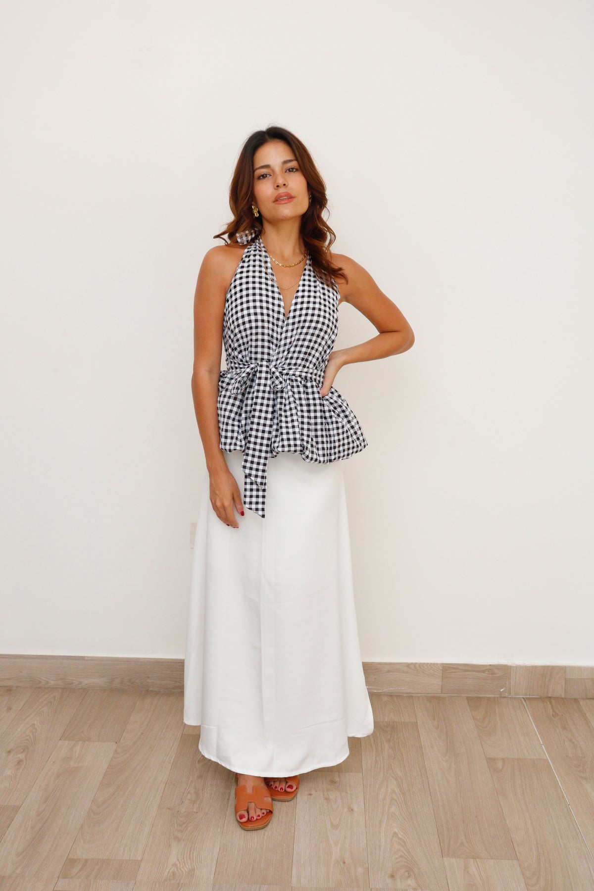 Pollera Maxi White