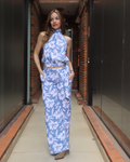 CONJUNTO BLUSA Y PANTALON INES BLUE BLOOM