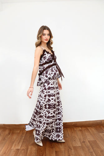 POLLERA COW PRINT