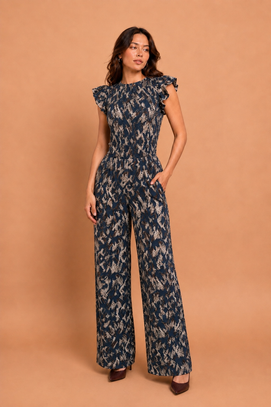 CONJUNTO BLUSA Y PANTALON CAROLINE TERRA NOIR