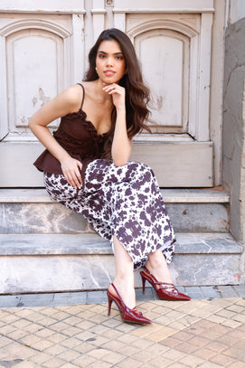 POLLERA COW PRINT