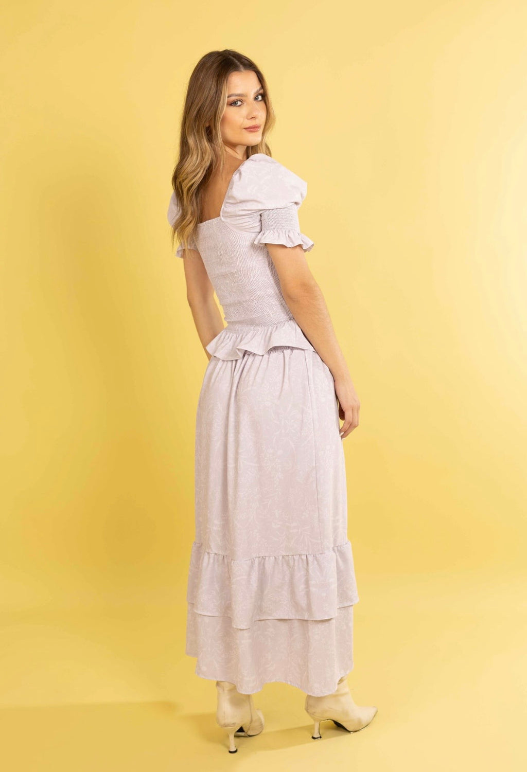 CONJUNTO BLUSA Y POLLERA MAXI CHARLOTTE ASH BLOSSOM