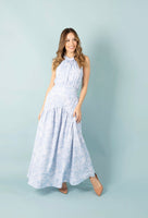 Cargar imagen en el visor de la galería, VESTIDO OFELIA BRUMA AZUL