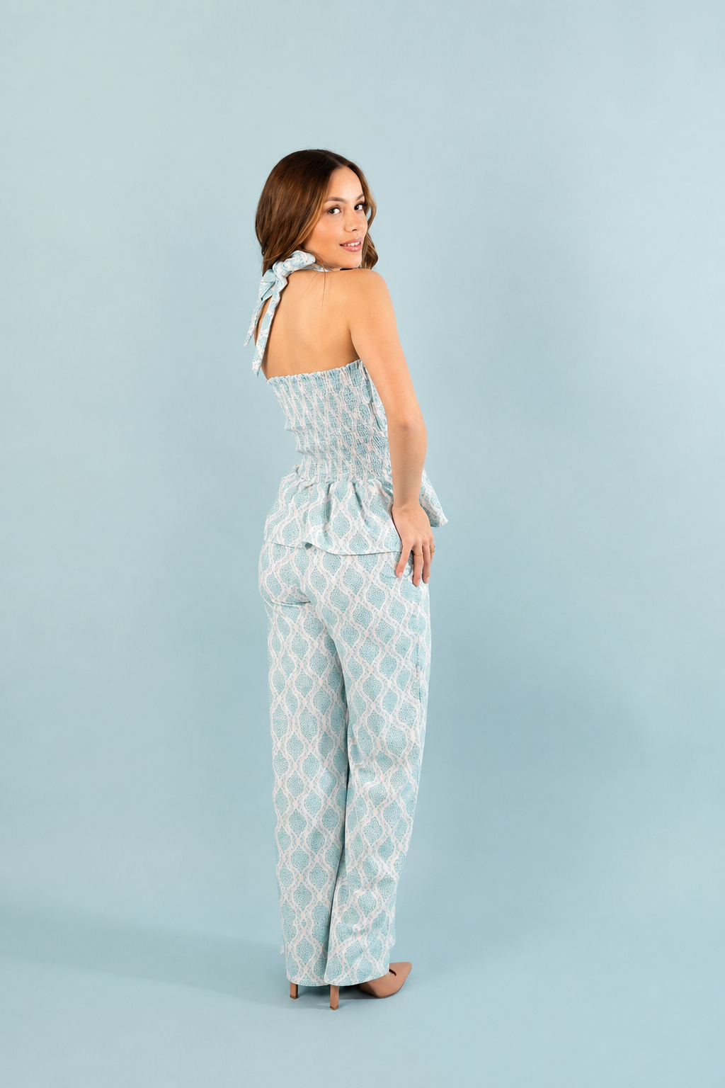CONJUNTO BLUSA Y PANTALON MARSELLA MINT BLOOM