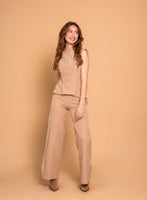 Cargar imagen en el visor de la galería, CONJUNTO CHALECO PANTALON ELIANA NUDE