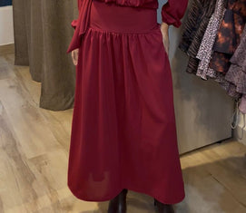 POLLERA MAXI HARPER WINE