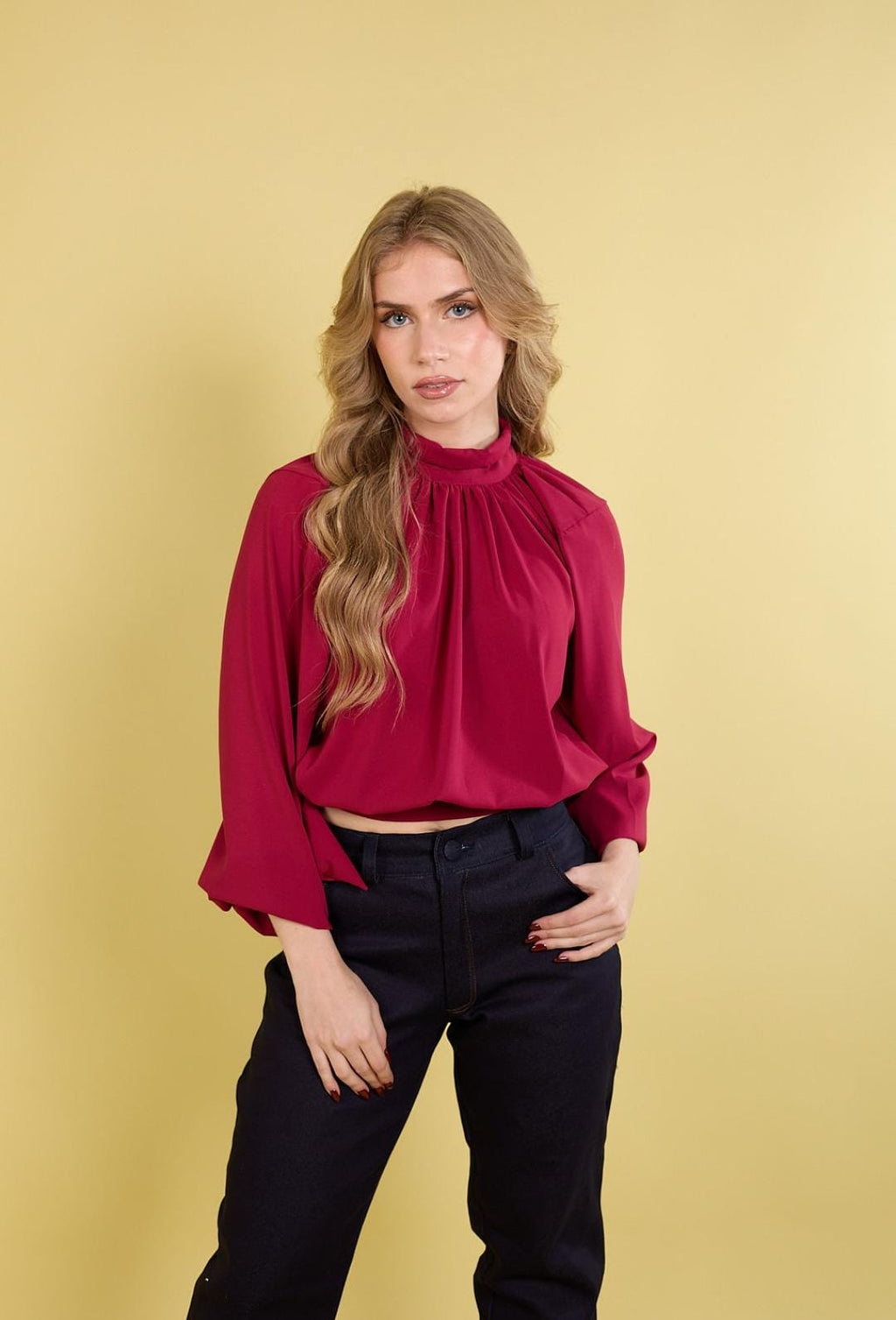 Blusa Victoria Wine