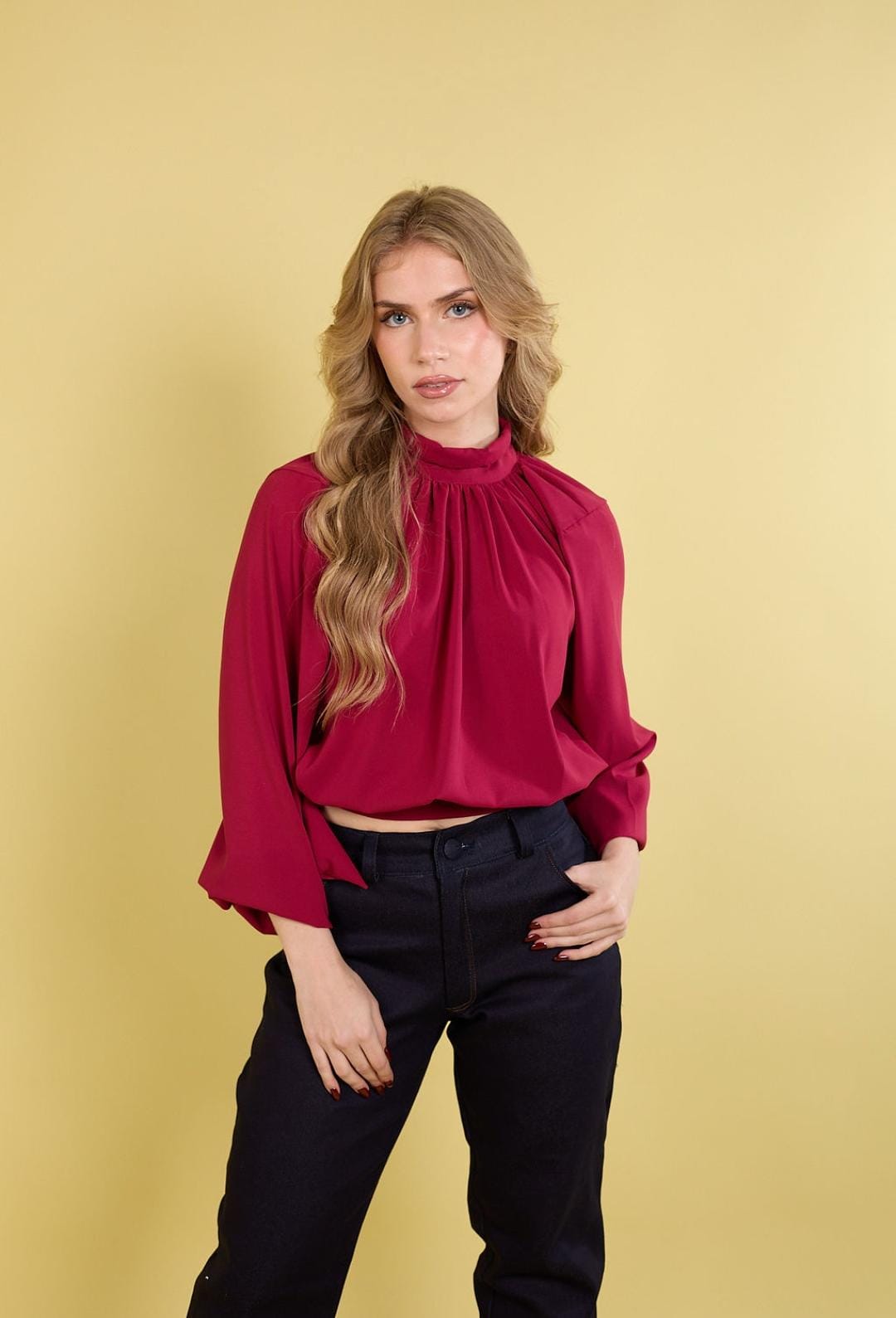 Blusa Victoria Wine