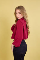 Cargar imagen en el visor de la galería, Blusa Victoria Wine
