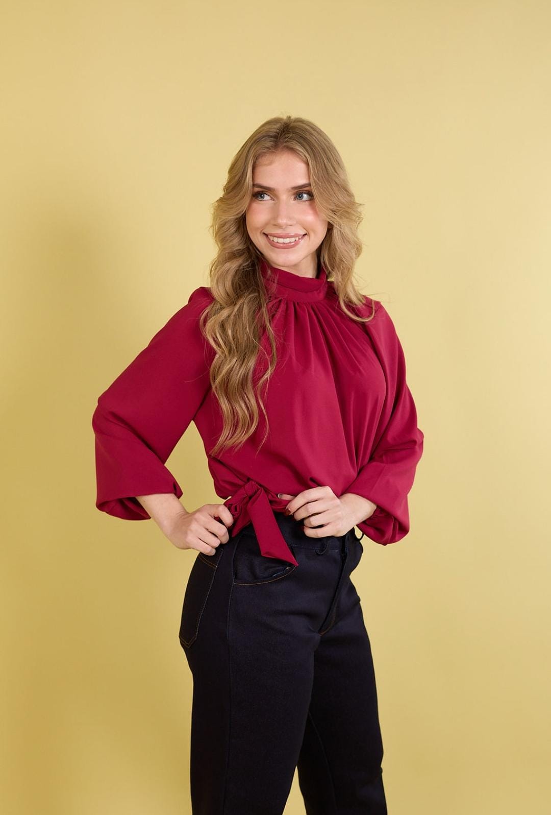 Blusa Victoria Wine