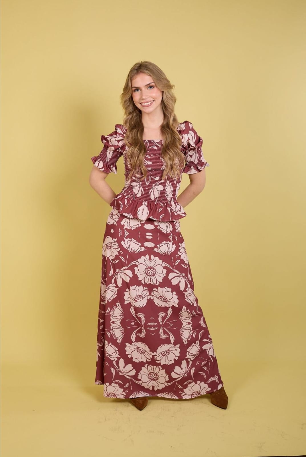 CONJUNTO CHARLOTTE MAXI BLOOM