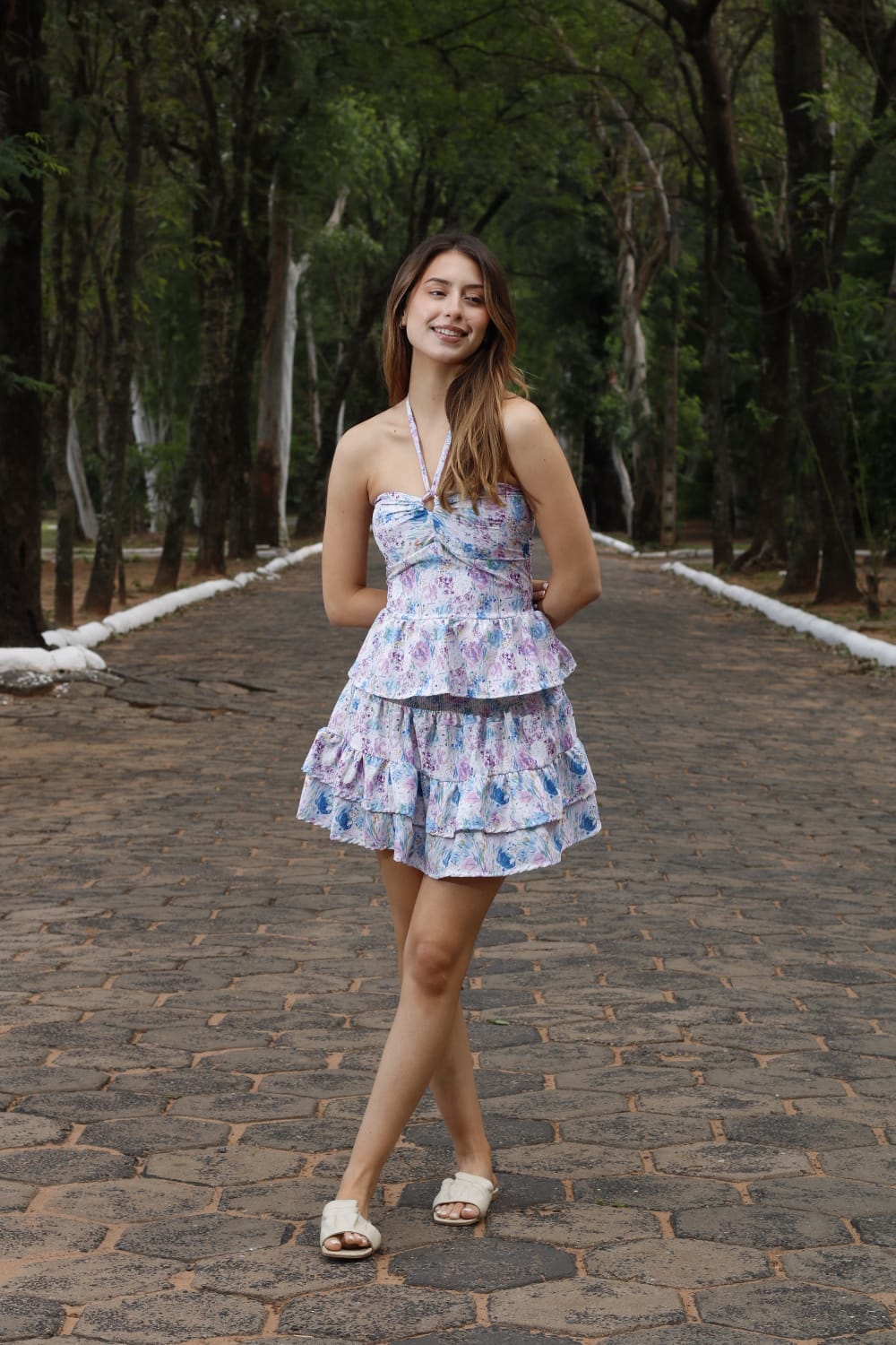 CONJUNTO BLUSA Y POLLERRA RAVENA LILAC BREEZE