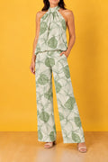 CONJUNTO BLUSA Y PANTALON ISABELLA OLIVE BLOOM