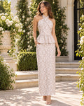 CONJUNTO BLUSA Y POLLERA MAXI MARSELLA SAND